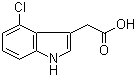 structure of CAS# 2519-61-1, 4-Chloroindole-3-acetic acid