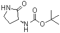 structure of CAS# 251938-49-5, N-[(3R)-2-Oxo-3-pyrrolidinyl]carbamic acid 1,1-dimethylethyl ester