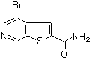 4-溴噻吩并[2,3-c]吡啶-2-甲酰胺分子结构 (CAS 251993-41-6)