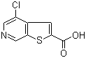 structure of CAS# 251996-86-8, 4-氯噻吩并[2,3-c]吡啶-2-羧酸