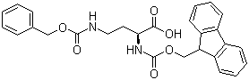 structure of CAS# 252049-08-4, N-Fmoc-N'-Cbz-L-2,4-diaminobutyric acid