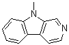 structure of CAS# 2521-07-5, 9-Methyl-9H-pyrido[3,4-b]indole