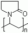 structure of CAS# 25249-54-1, Polyvinylpyrrolidone cross-linked
