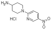 structure of CAS# 252577-84-7, 1-(5-硝基-2-吡啶基)-4-哌啶胺盐酸盐