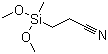 氰乙基甲基二甲氧基硅烷分子结构 (CAS 2526-61-6)