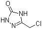 3-氯甲基-1,2,4-三唑啉-5-酮分子结构 (CAS 252742-72-6)