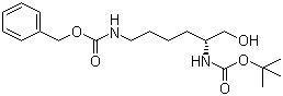 structure of CAS# 252940-35-5, 2-N-叔丁氧羰基-6-N-苄氧羰基-D-赖氨醇