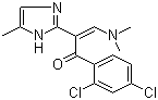 (2Z)-1-(2,4-二氯苯基)-3-(二甲基氨基)-2-(5-甲基-1H-咪唑-2-基)-2-丙烯-1-酮分子结构 (CAS 252953-86-9)