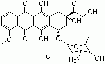 structure of CAS# 25316-40-9, 盐酸多柔比星