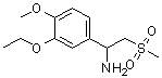 3-Ethoxy-4-methoxy-alpha-[(methylsulfonyl)methyl]-benzenemethanamine molecular structure (CAS 253168-94-4)