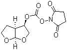 structure of CAS# 253265-97-3, (3R,3aS,6aR)-羟基六氢呋喃并[2,3-b]呋喃基丁二酰亚胺基碳酸酯