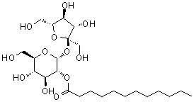 structure of CAS# 25339-99-5, 蔗糖单月桂酸酯