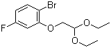 1-溴-2-(2,2-二乙氧基乙氧基)-4-氟苯分子结构 (CAS 253429-30-0)