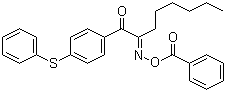 1-[4-(苯硫基)苯基]-1,2-辛烷二酮 2-(O-苯甲酰肟)分子结构 (CAS 253585-83-0)