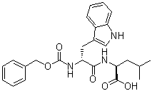 N-苄氧羰基-D-色氨酰-L-亮氨酸分子结构 (CAS 253595-70-9)