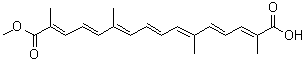 beta-藏红花酸分子结构 (CAS 25368-09-6)