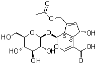 structure of CAS# 25368-11-0, 车叶草苷酸