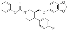 N-苯氧羰基帕罗西汀分子结构 (CAS 253768-88-6)
