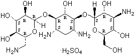 硫酸卡那霉素分子结构 (CAS 25389-94-0)