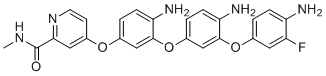 CAS # 2545933-24-0, Regorafenib Impurity 16, 4-(4-amino-3-(4-amino-3-(4-amino-3-fluorophenoxy)phenoxy) phenoxy)-N-methylpicolinamide trihydrochloride
