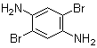 structure of CAS# 25462-61-7, 2,5-Dibromo-1,4-phenylenediamine