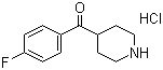 structure of CAS# 25519-78-2, 4-(4-Fluorobenzoyl)piperidine hydrochloride