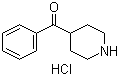 structure of CAS# 25519-80-6, 4-Benzoylpiperidine hydrochloride