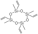 structure of CAS# 2554-06-5, 2,4,6,8-Tetravinyl-2,4,6,8-tetramethylcyclotetrasiloxane