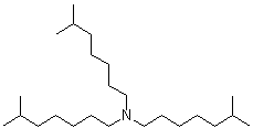 三异辛基胺分子结构 (CAS 25549-16-0)
