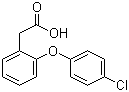2-(4-氯苯氧基)苯乙酸分子结构 (CAS 25563-04-6)