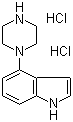 4-(1-哌嗪基)-1H-吲哚盐酸盐分子结构 (CAS 255714-24-0)