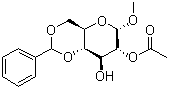 CAS # 25577-40-6, Methyl 2-O-acetyl-4,6-O-benzylidene-alpha-D-glucopyranoside