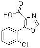 5-(2-氯苯基)-4-恶唑羧酸分子结构 (CAS 255876-53-0)
