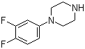 structure of CAS# 255893-57-3, 1-(3,4-二氟苯基)哌嗪