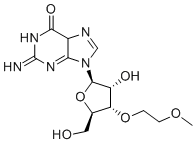 3'-O-(2-甲氧基乙基)鸟苷分子结构 (CAS 256224-03-0)