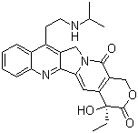 CAS 登录号：256411-32-2, CKD-602, (S)-4-乙基-4-羟基-11-[2-(异丙基氨基)乙基]-3,4,12,14-四氢-1H-吡喃并[3',4':6,7]中氮茚并[1,2-b]喹啉-3,14-二酮