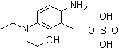 structure of CAS# 25646-77-9, 4-(N-乙基-N-羟乙基)-2-甲基苯二胺硫酸盐