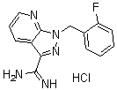 1-(2-氟苄基)-1H-吡唑并[3,4-b]吡啶-3-甲脒盐酸盐分子结构 (CAS 256499-19-1)