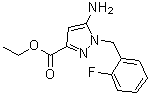 structure of CAS# 256504-39-9, 5-氨基-1-(2-氟苄基)-1H-吡唑-3-羧酸乙酯