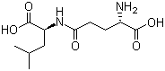 structure of CAS# 2566-39-4, N-L-gamma-谷氨酰-L-亮氨酸