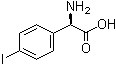 D-alpha-氨基-4-碘苯基乙酸分子结构 (CAS 25673-26-1)