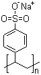 聚苯乙烯磺酸钠分子结构 (CAS 25704-18-1)