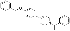 structure of CAS# 257928-43-1, 1,2,3,6-四氢-1-[(1R)-1-苯基乙基]-4-[4-(苯基甲氧基)苯基]吡啶