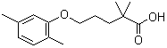 Gemfibrozil molecular structure (CAS 25812-30-0)