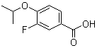 structure of CAS# 258273-30-2, 3-Fluoro-4-isopropoxybenzoic acid