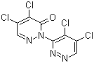 4,4',5,5'-四氯-[1(6H),3'-联哒嗪]-6-酮分子结构 (CAS 258340-49-7)