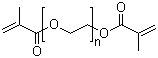 structure of CAS# 25852-47-5, 聚乙二醇二甲基丙烯酸酯