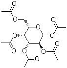 structure of CAS# 25878-60-8, 1,2,3,4,6-D-葡萄糖五乙酸酯