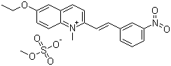 CAS # 25910-85-4, Pinacryptol Yellow, 6-Ethoxy-1-methyl-2-(3-nitrostyryl)quinolinium methyl sulphate