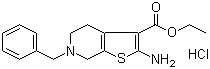 structure of CAS# 25913-34-2, 盐酸替诺立定